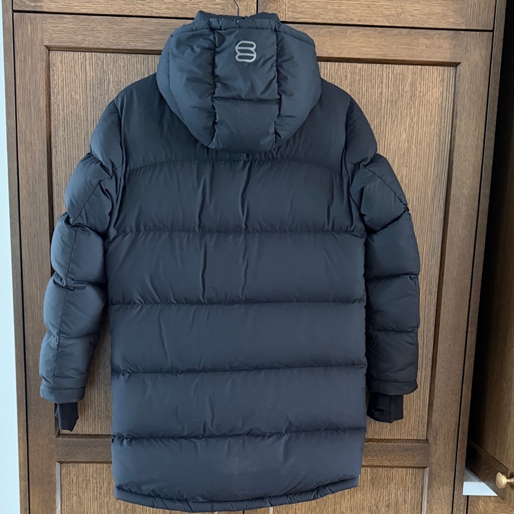 Black Super Puff Midi Jacket - Picture 3 of 3